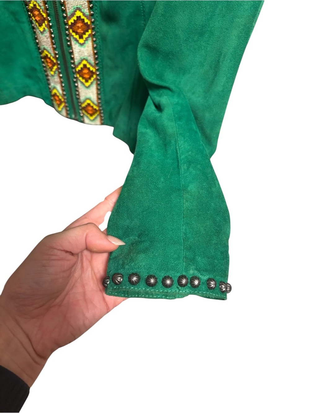 Double D Ranch Beaded Leather Jacket - Picture 6 of 7